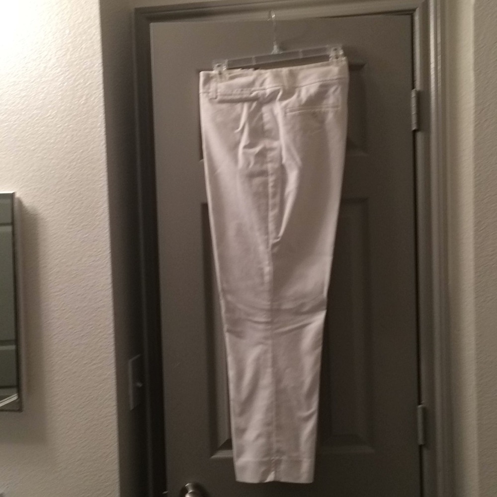 White slacks ankle links new without tags.